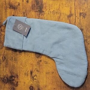 Martha Stewart Denim Blue Christmas Stocking 22" New